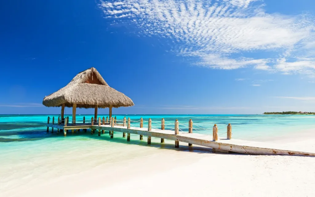 Juanillo Beach in Cap Cana — palm-lined and quiet